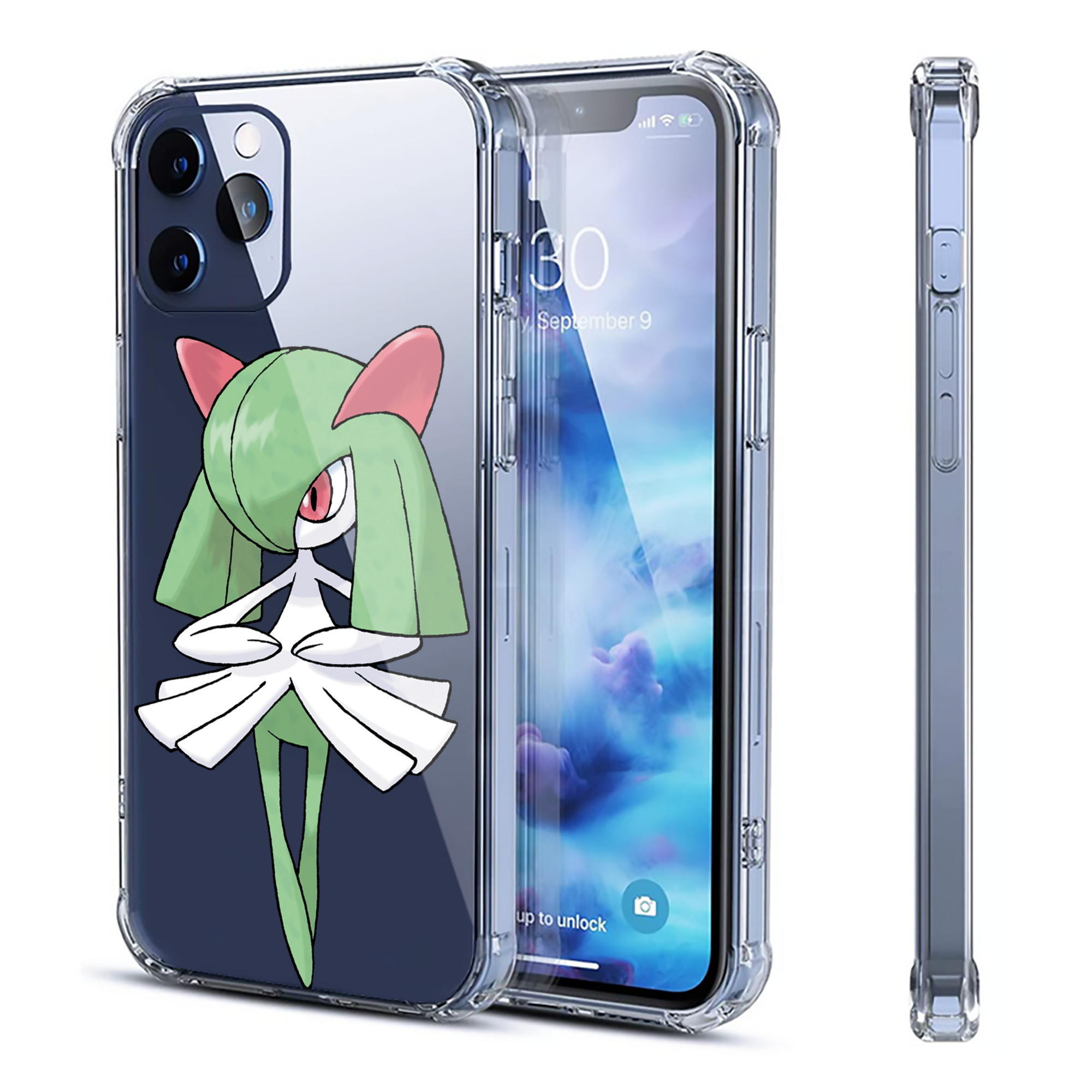 （画像用） ポケットモンスター Pokémon 【iPhone 12シリーズ対応】透明スマホケース（クリアソフトケース）